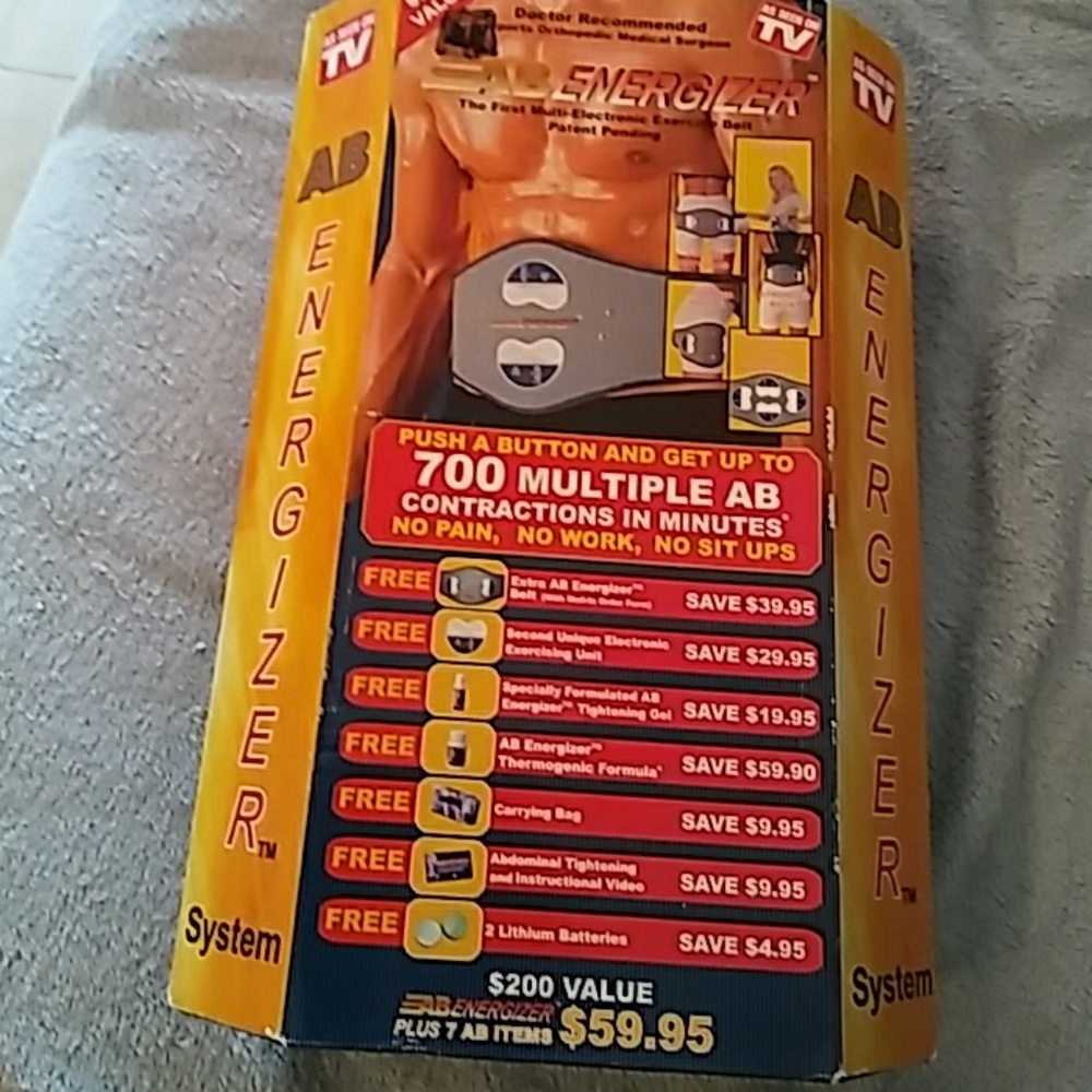 As seen on tv ab energizer belt